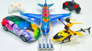 Transparent 3D Light Airbus A380 and 3D Lights Rainbow Car | helicopter | remote car | airbus a380