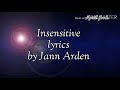 INSENSITIVE (lyrics)