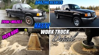 Filthy Ford Ranger Work Truck Gets A Complete 24 Hour Makeover | Complete Detail Transformation!