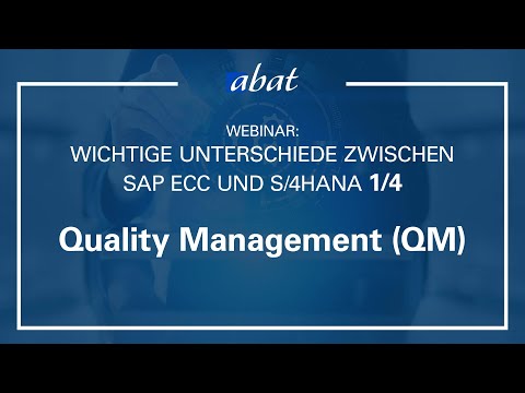 W: Unterschiede zwischen SAP ECC und S/4HANA: Quality Management (QM)