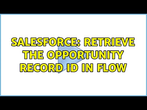 Salesforce: Retrieve the Opportunity Record ID in Flow
