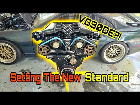 Building a Twin Turbo Nissan 300zx VG30DE Engine in 10 Minutes!