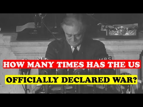HOW MANY TIMES HAS THE US OFFICIALLY DECLARED WAR ?