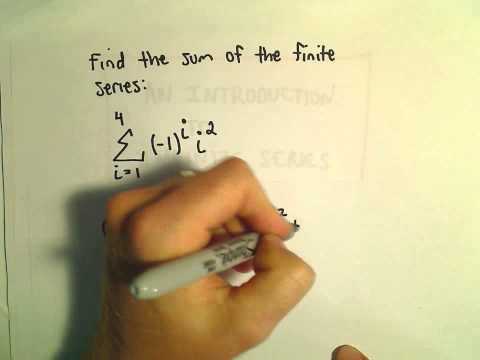 Intro to Summation Notation and Infinite Series, Ex 1