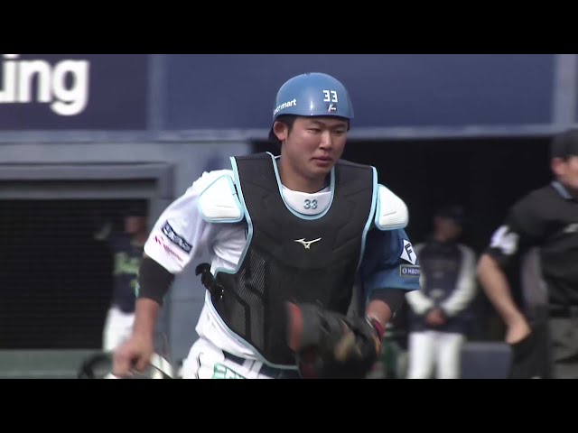 【ファーム】投手を救うナイスプレー!! ファイターズ・進藤勇也 盗塁を刺しダブルプレー!! 2025年3月27日 北海道日本ハムファイターズ 対 東京ヤクルトスワローズ