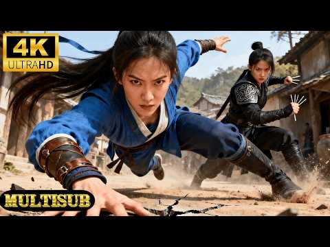 美女刺客袖藏毒针斩杀百人，谁料被不起眼的黄毛丫头轻松制服！ 🍿#movie #武侠 #martialarts