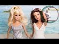 Как сделать закрытый купальник. How to make swimsuit for doll. 