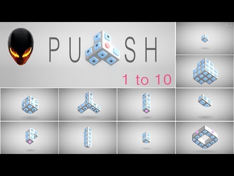 PUSH Puzzle Game Level 1 2 3 4 5 6 7 8 9 10 [iOS/Android/Steam] Walkthrough - YouTube