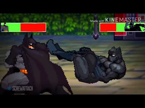 Batman vs. Black Panther with healthbars