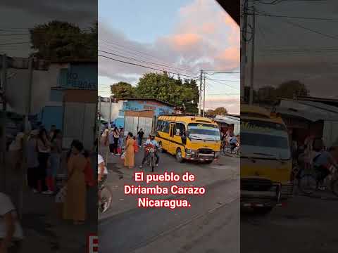 El pueblo de Diriamba Carazo Nicaragua.