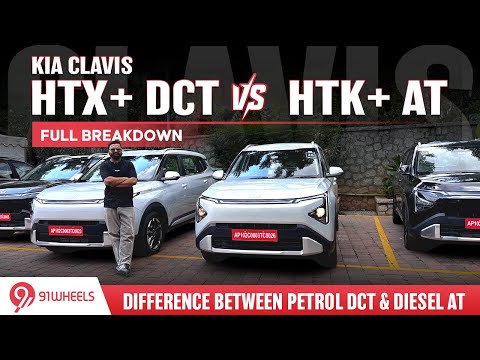 Kia Clavis Petrol DCT vs Diesel AT – HTX+ or HTK+? Full Breakdown!