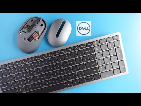 Dell Multi-Device Keyboard Mouse KM7120W - Unboxing, Typing demo and close up look