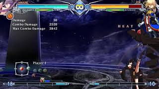 BBCF2 Amane throw corner route