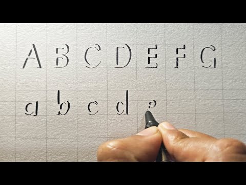 How to write capital and small 3D Shadow Letters  A to Z #3dart #3d