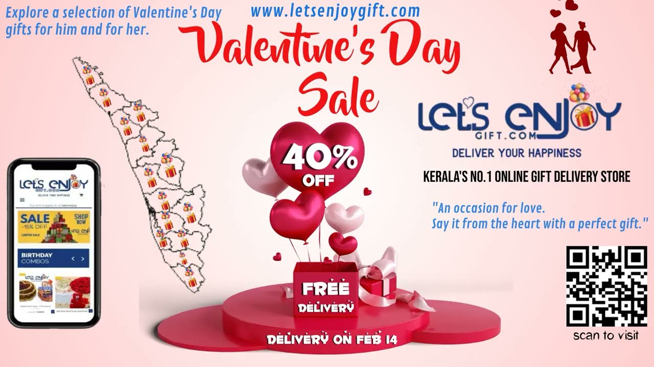 GIFT DELIVERY IN KERALA | VALENTINE'S DAY GIFTS | LET'S ENJOY GIFT.COM