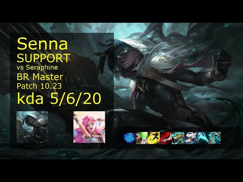 Senna Support & Aurelion Sol vs Seraphine & Jhin - BR Master 5/6/20 Patch 10.23 Gameplay