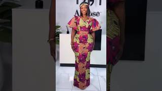 STUNNING ANKARA GOWN DRESS OUTFIT #zamakalefashion #latestafricaprint #ankaradressstyles