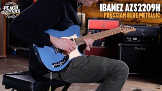 Video thumbnail for No Talking...Just Tones | Ibanez AZS Prestige | AZS2209H - Prussian Blue Metallic by Peach Guitars