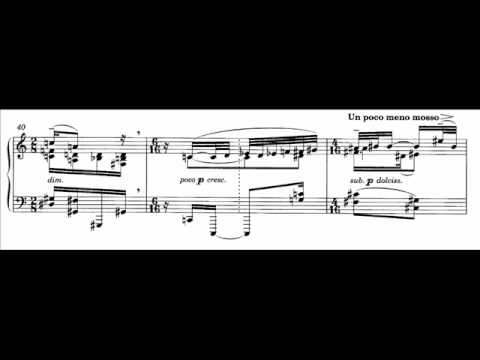 Hamelin plays Rochberg - Three Elegiac Pieces No. 2 Audio + Sheet music
