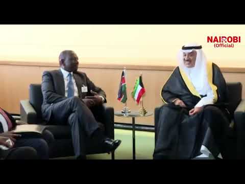 President Ruto meets the Crown Prince of Kuwait Sheikh Sabah Al Khaled Al Hamad Al Sabah in New York