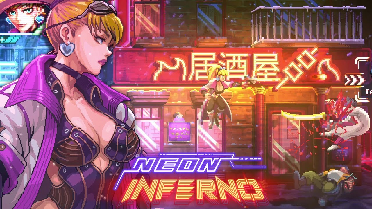 NEON INFERNO - Full Game, No Damage (S-Rank)