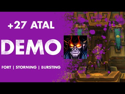 +27 Atal Dazar | Demo Warlock | Fortified | WoW Dragonflight S3