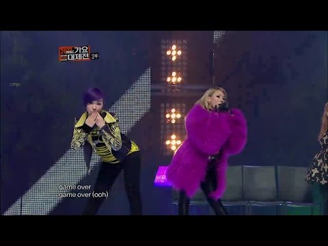 【TVPP】2NE1 - 1,2,3,4 (with Lee Hi), 투애니원 - 1,2,3,4 (with 이하이) @ 2012 KMF Live