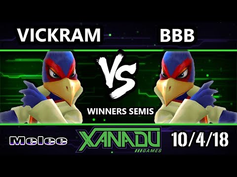 S@X 270 SSBM -  Vickram (Falco) Vs.  BBB (Falco) Smash Melee Winners Semis