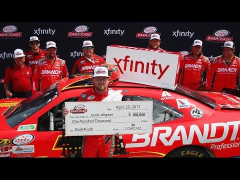 Allgaier pleased to win Dash 4 Cash, 'dejected' not to win race