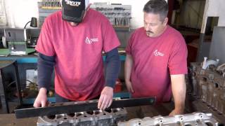 Checking the cylinder heads for warpage - The Build
