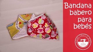 Bandana o babero para bebés (patrones gratis)