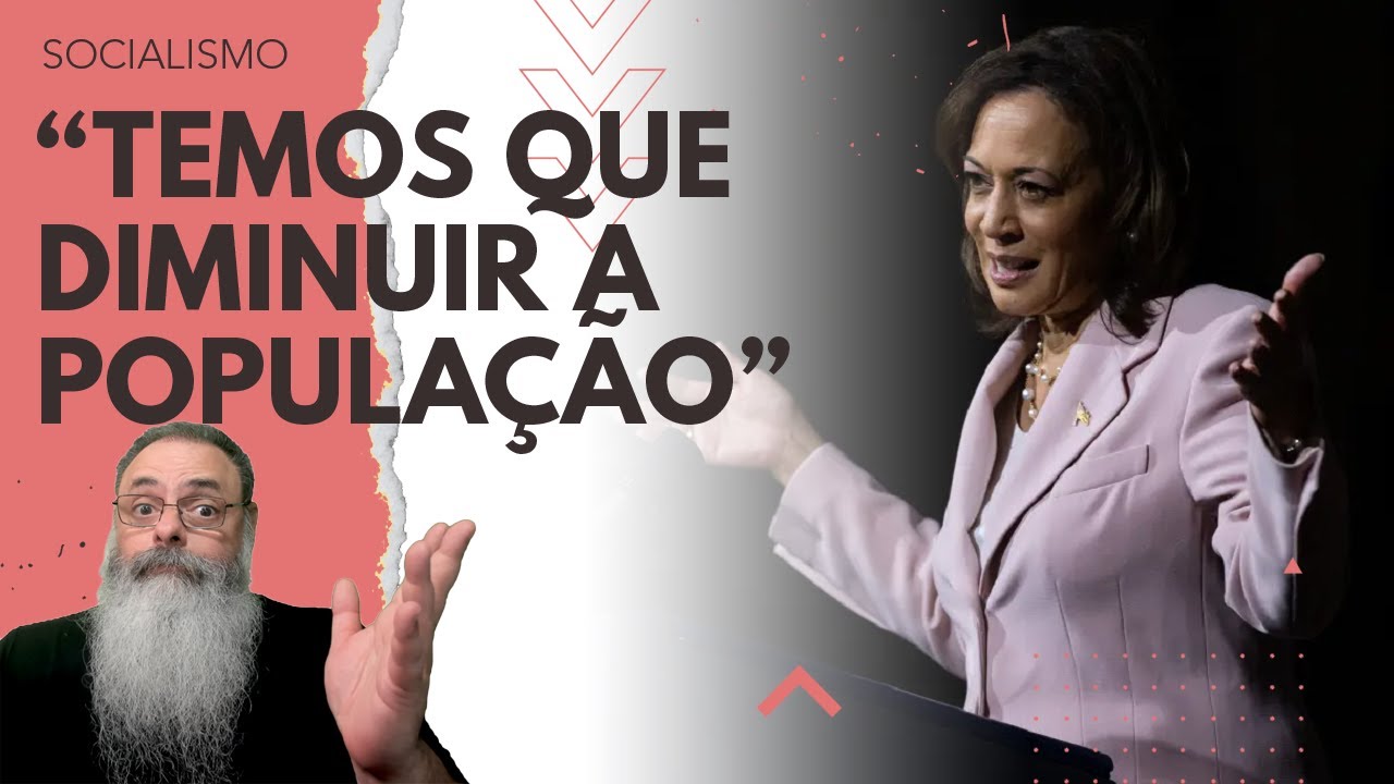 KAMALA HARRIS, vice de BIDEN, FALA em REDUZIR POPULAÇÃO para RESPIRARMOS MELHOR, em ATO FALHO