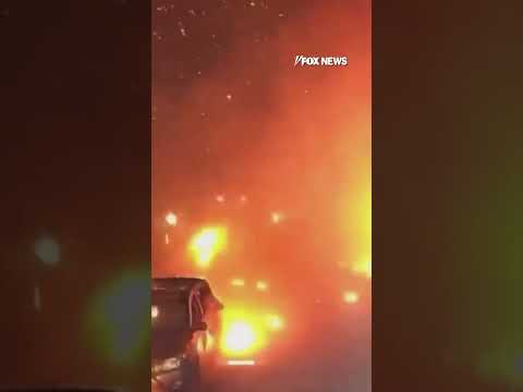 DEADLY Russian strike in Ukraine captured by surveillance footage #foxnews #news #shorts #ukraine