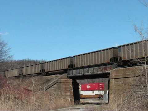 080415 2NS container & 1NS 2UP coal 2NS race at Allegheny Tu