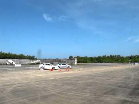 Michelin Test Drivers Drifting