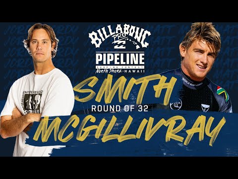 Smith vs. McGillivray Billabong Pro Pipeline - Round of 32 Heat Replay