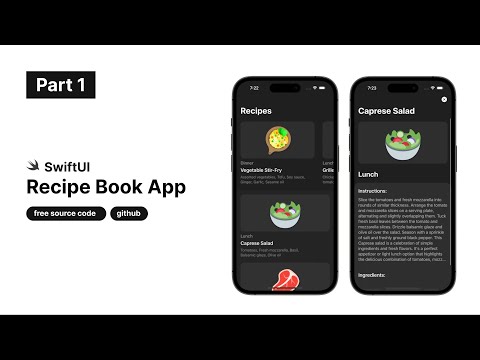 Recipe Book App UI Using SwiftUI - Part 1
