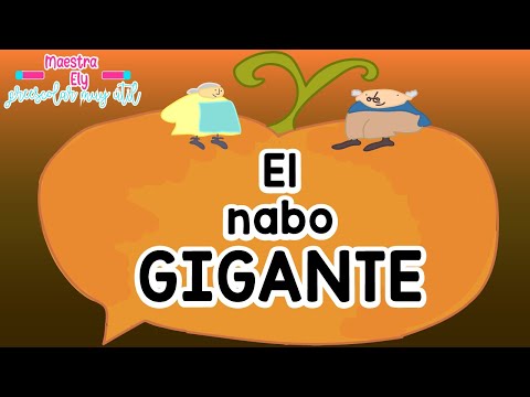 Cuento para niños "EL NABO GIGANTE" 🍑|| Había una vez... || Maestra Ely