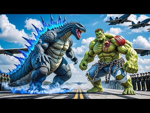 BLUE HULK vs RED HULK EPIC BATTLE! However, GODZILLA Unexpected SAVE Changes Everything!