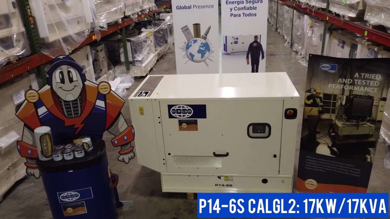 SAP14-6S: FG Wilson P14-6S Diesel Generator Set (Sound Attenuated CALGL2 Enclosure) Video Overview