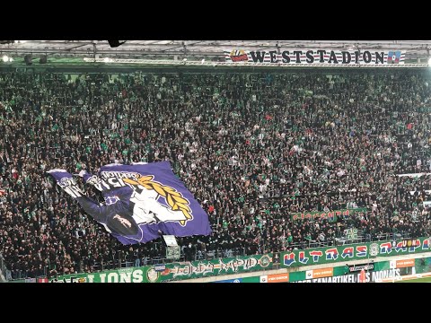 ULTRAS & FANS: BIG TIFO, STOLEN CHOREO AND PYRO AT 339. VIENNA DERBY | Rapid Wien - Austria Wien