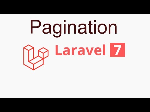 Laravel 7 tutorial 26 pagination with database