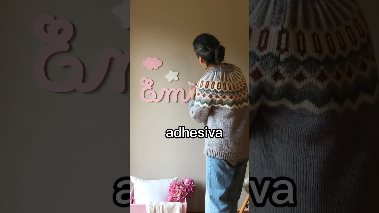 Cómo se colocan los nombres en la pared #shorts #babyshower #letras #decoracion #decoración