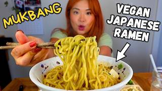 JAPANESE RAMEN & GYOZA MUKBANG! 🍜 Munching Mondays Ep.145