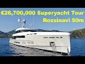 €26,700,000 Superyacht Tour : Rossinavi 50m