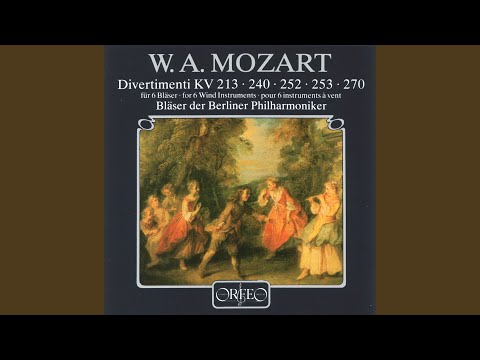 Divertimento in E-Flat Major, K. 252: I. Andante