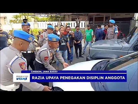 POLRES CIREBON KOTA RAZIA KENDARAAN YANG MENGGUNAKAN LAMPU ROTATOR