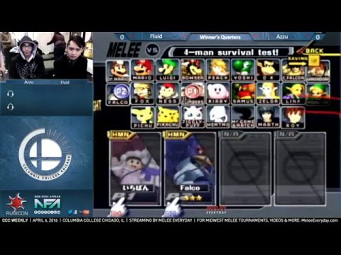 CCC Weekly [4/6/16] - Fluid (Ice Climbers) vs. Azzu (Falco) - SSBM - Winner's Quarters