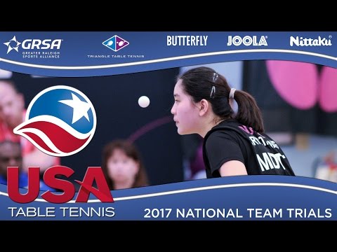 2017 US National Team Trials Day 3 - Crystal Wang vs. Rachel Sung (SF) Highlights