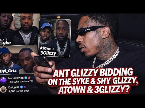 ANT GLIZZY GOES OFF On IG LIVE! Bidding On Syke, Shy Glizzy, Atown & 3Glizzy 👀